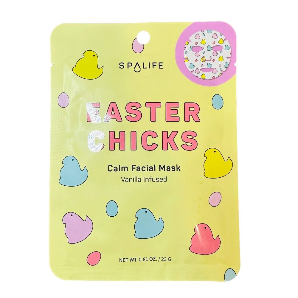 SpaLife | Easter Chicks | Calm | Facial Mask | Vanilla Infused